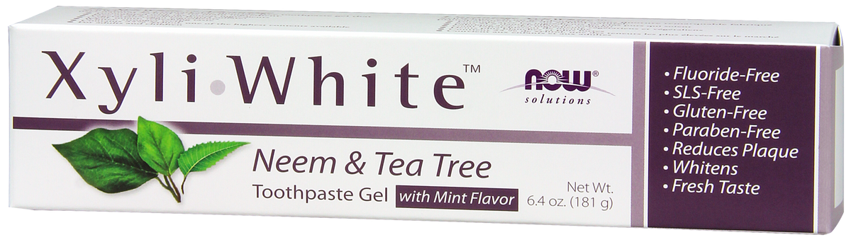 NOW Solutions, Xyliwhite™ Toothpaste Gel, Neem and Tea Tree, 6.4 oz