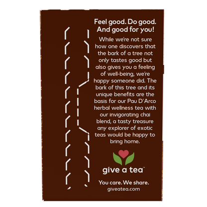 NOW Foods, Give a Tea® Pau D'Arco Traditional Overall Wellness Tea, 24 bags