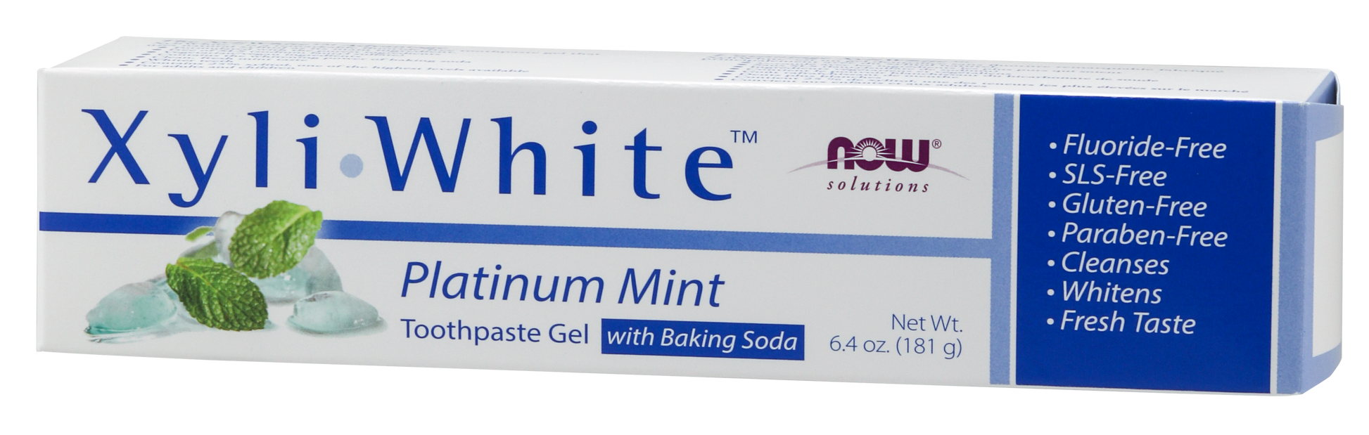 NOW Solutions, Xyliwhite™ Toothpaste Gel, Platinum Mint, 6.4 oz
