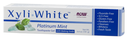 NOW Solutions, Xyliwhite™ Toothpaste Gel, Platinum Mint, 6.4 oz