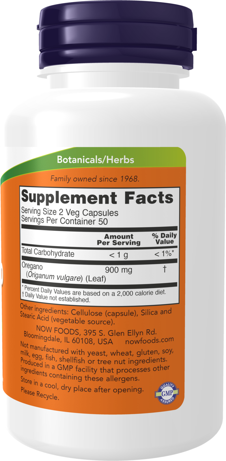 NOW Supplements, Oregano 450 mg, Free Radical Scavenger*, 100 Veg Caps