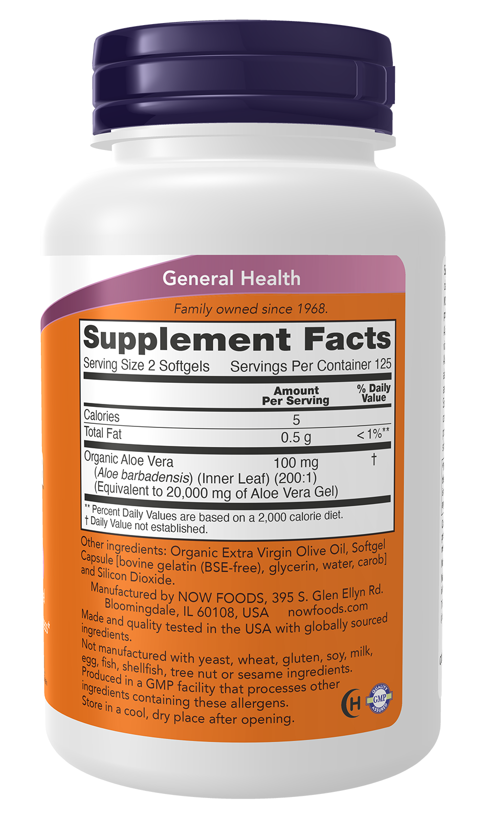 NOW Supplements, Aloe Vera, Digestive Support*, 250 Softgels