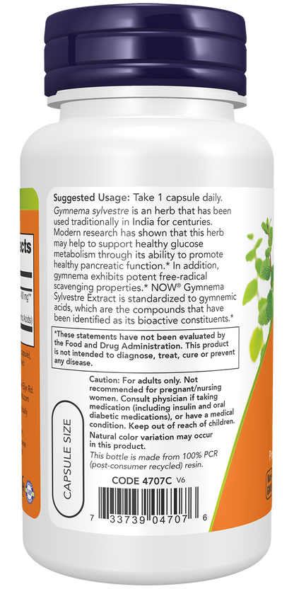 NOW Supplements, Gymnema Sylvestre Extract, 90 Veg Caps