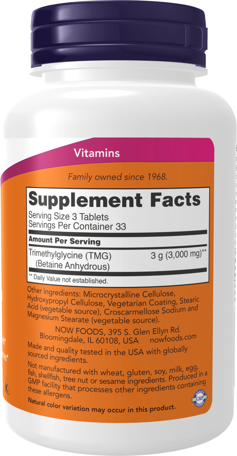 NOW Supplements, TMG Betaine 1,000 mg, Liver Support*, 100 Tabs