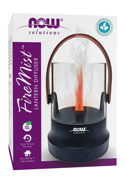 NOW Solutions, FireMist Lantern, Rechargeable USB Ultrasonic Oil Diffuser