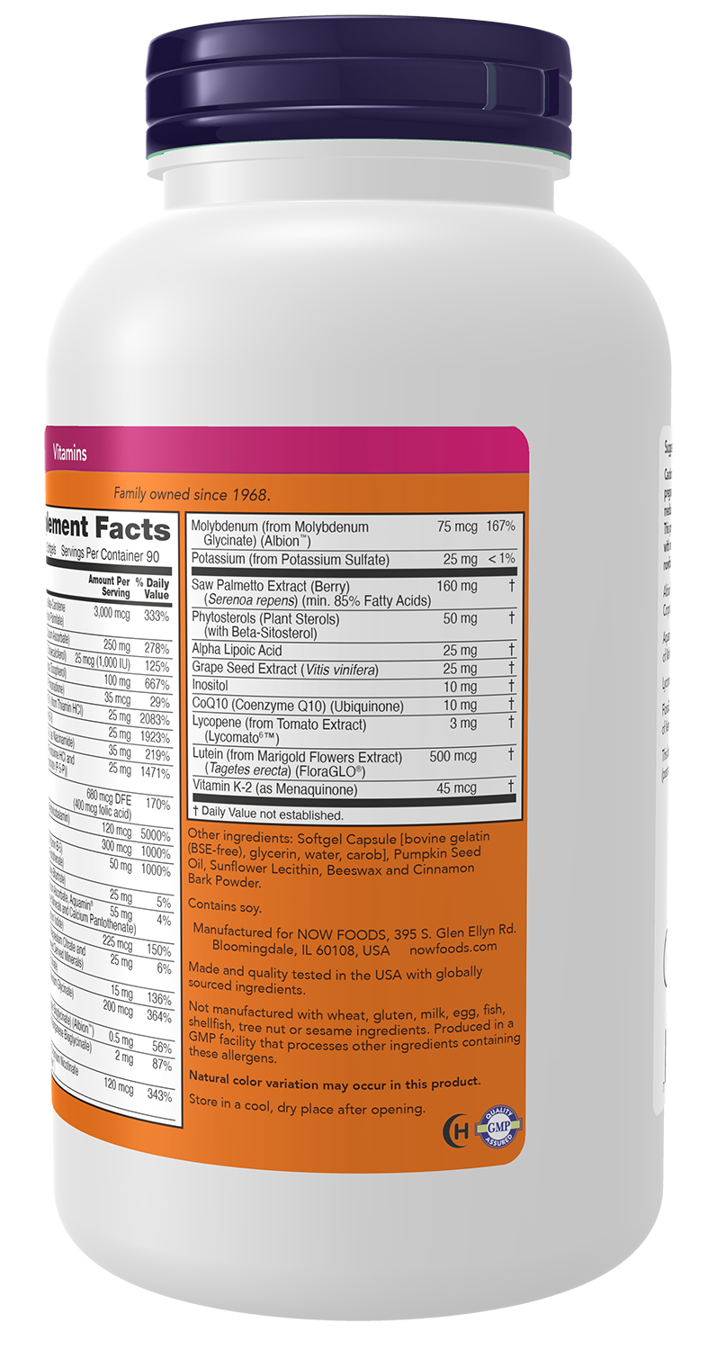 NOW Supplements, ADAM™ Men's Multivitamin, 180 Softgels