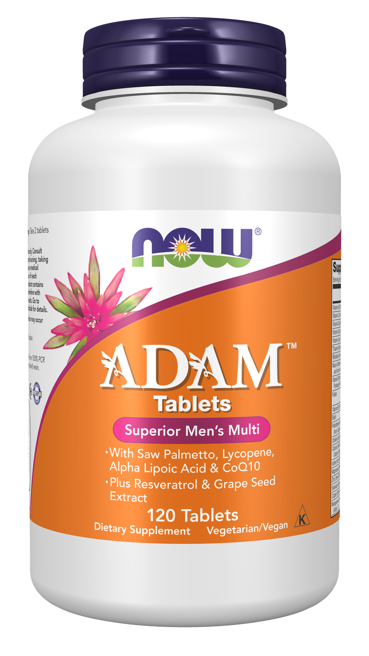 NOW Supplements, ADAM™ Men's Multivitamin, 120 Tabs