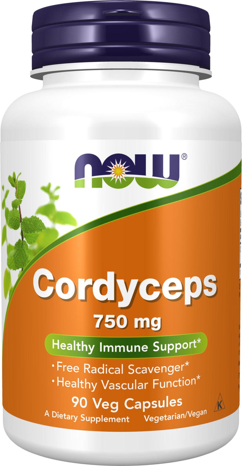 NOW Supplements, Cordyceps 750 mg, Healthy Immune Support*, 90 Veg Caps