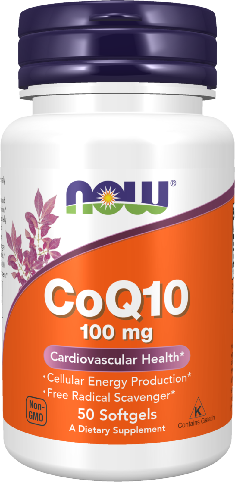 NOW Supplements, CoQ10 100 mg, Pharmaceutical Grade, 50 Softgels
