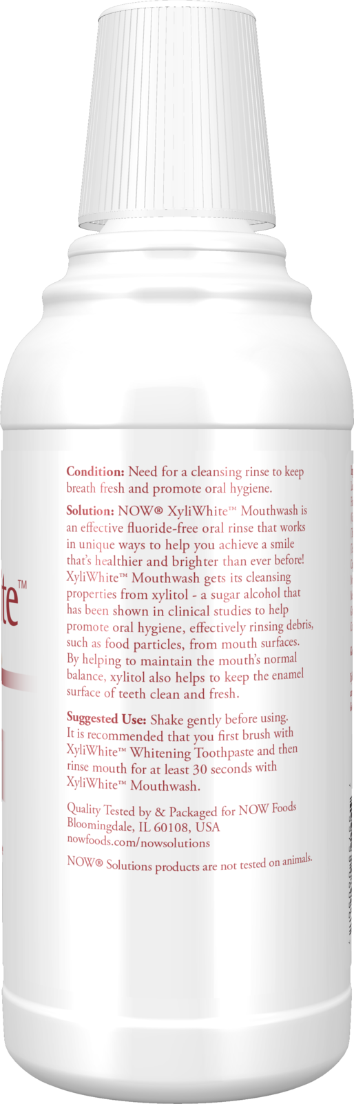 NOW Solutions, Xyliwhite™ Mouthwash, Cinnafresh Flavor, 16 fl. oz