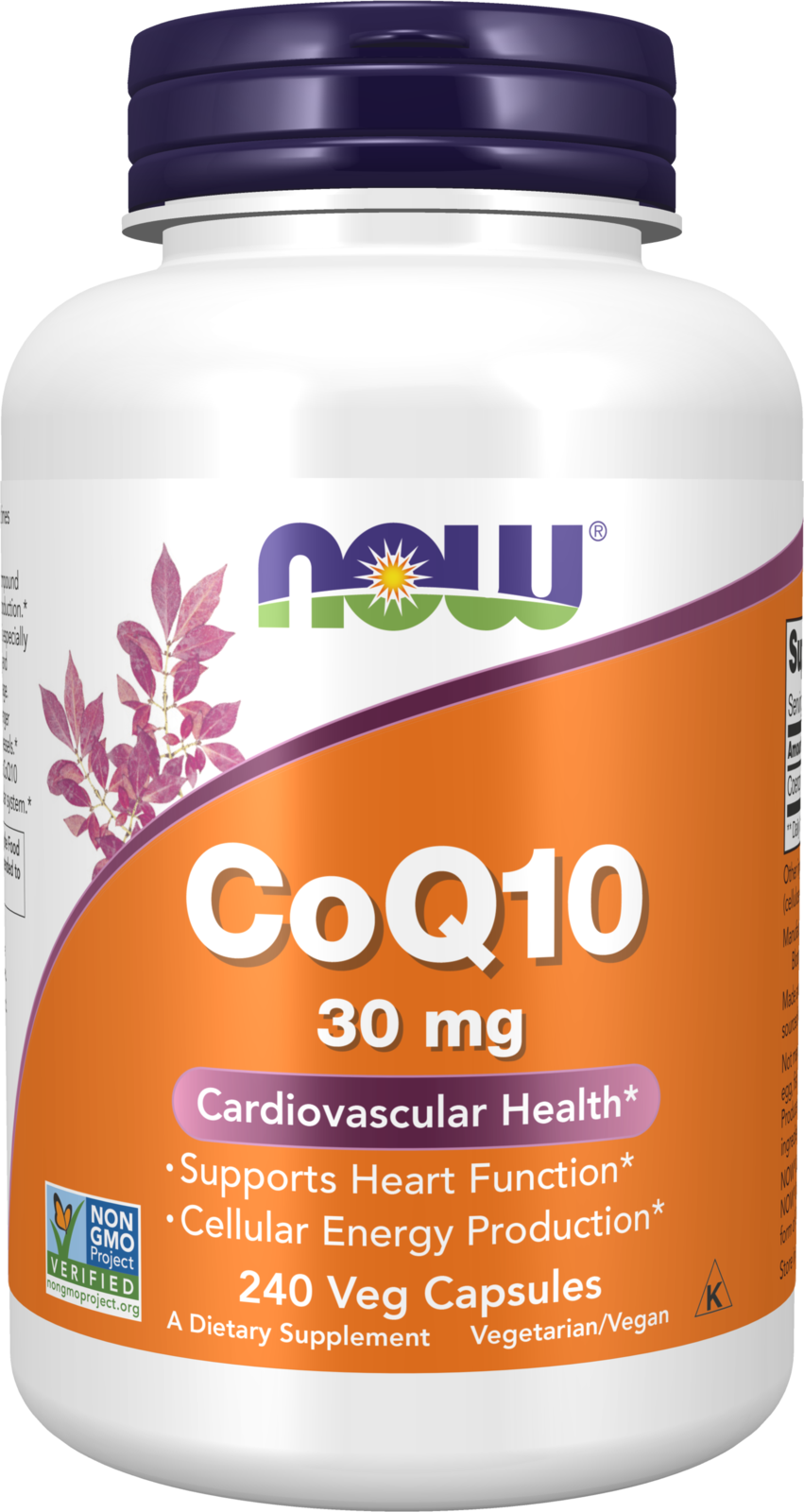 NOW Supplements, CoQ10 30 mg, Pharmaceutical Grade, 240 Veg Caps