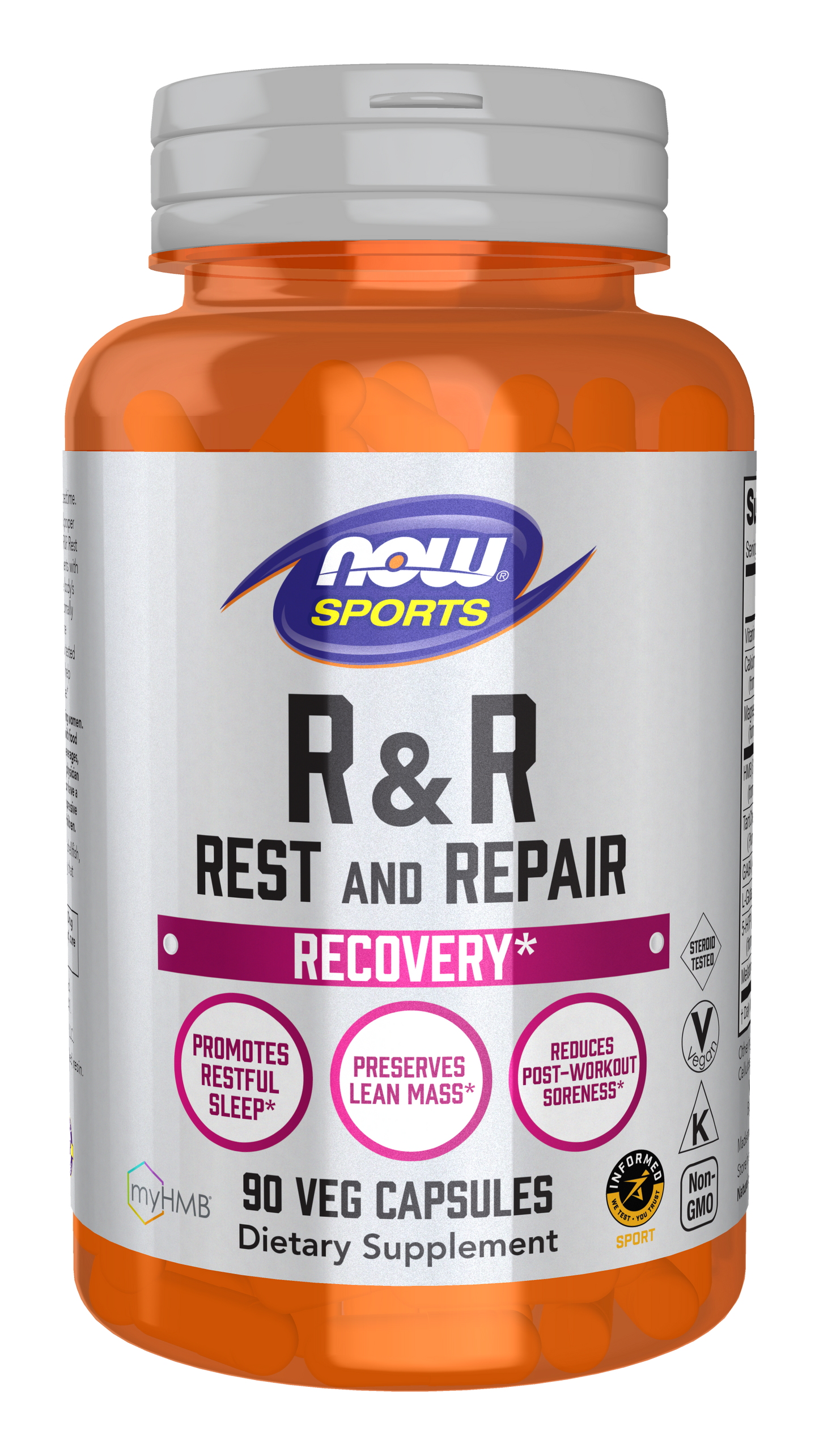 NOW Sports, R&R Rest and Repair, Promotes Restful Sleep*, 90 Veg Caps