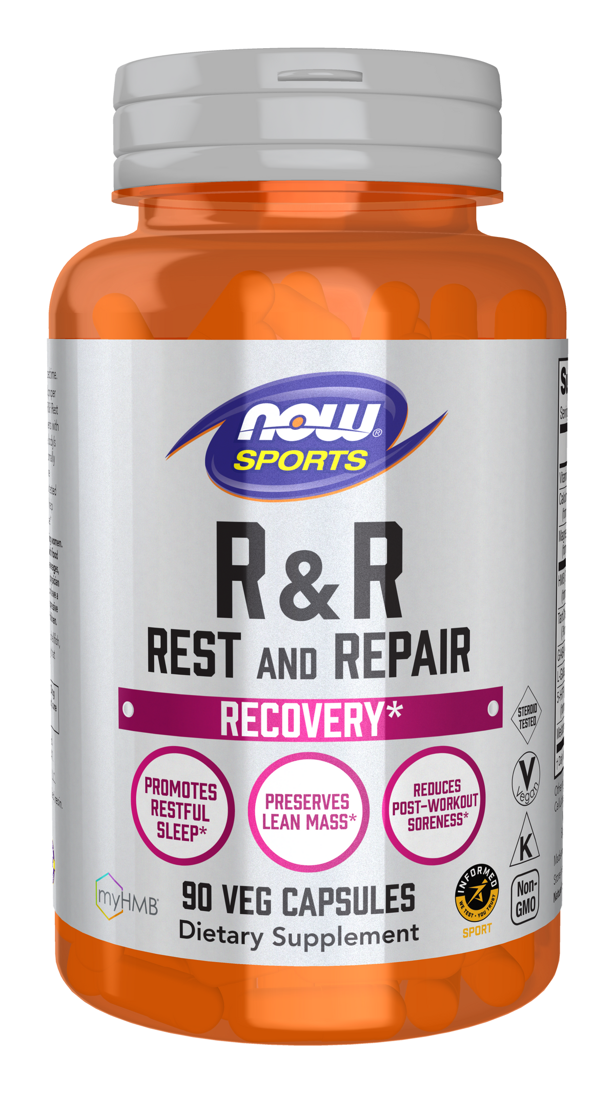 NOW Sports, R&R Rest and Repair, Promotes Restful Sleep*, 90 Veg Caps