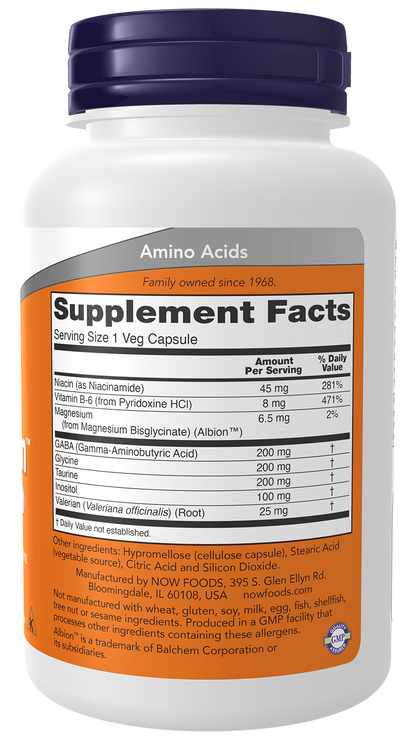 NOW Supplements, True Calm™, with Magnesium, GABA, B Vits, 90 Veg Caps