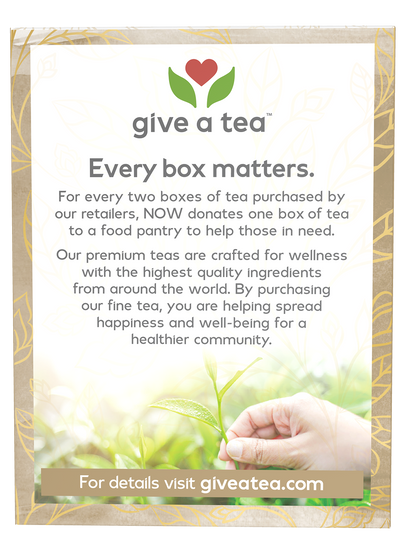 NOW Give a Tea® Rooibos Reishi Mushroom Tea, Caffeine-Free, 24 bags