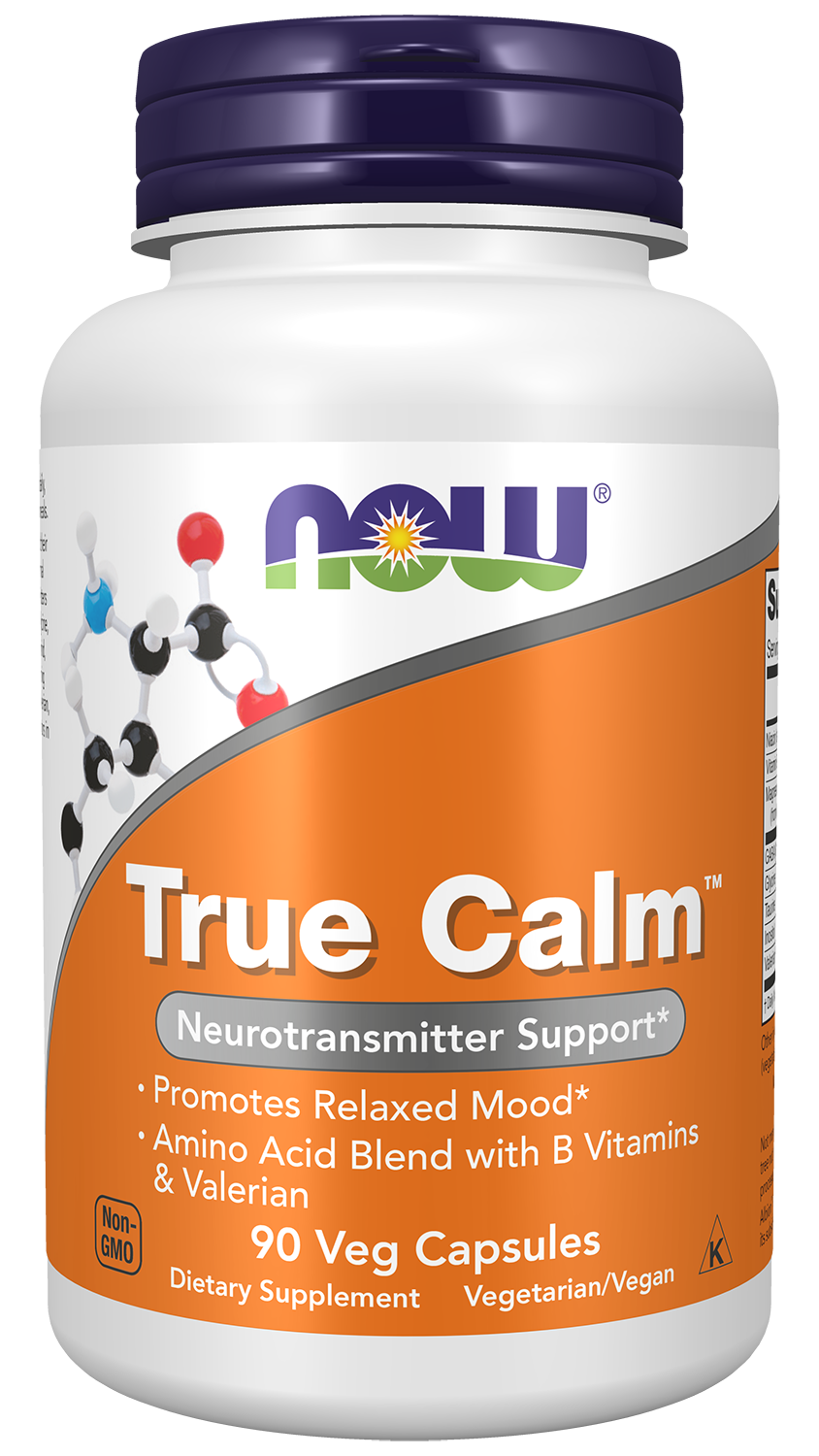NOW Supplements, True Calm™, with Magnesium, GABA, B Vits, 90 Veg Caps