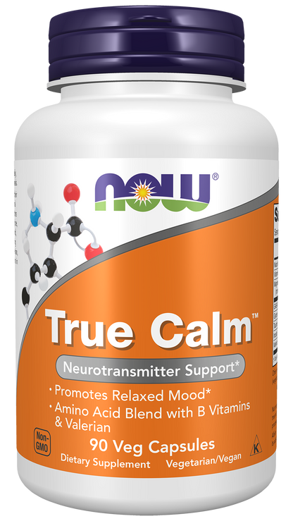NOW Supplements, True Calm™, with Magnesium, GABA, B Vits, 90 Veg Caps