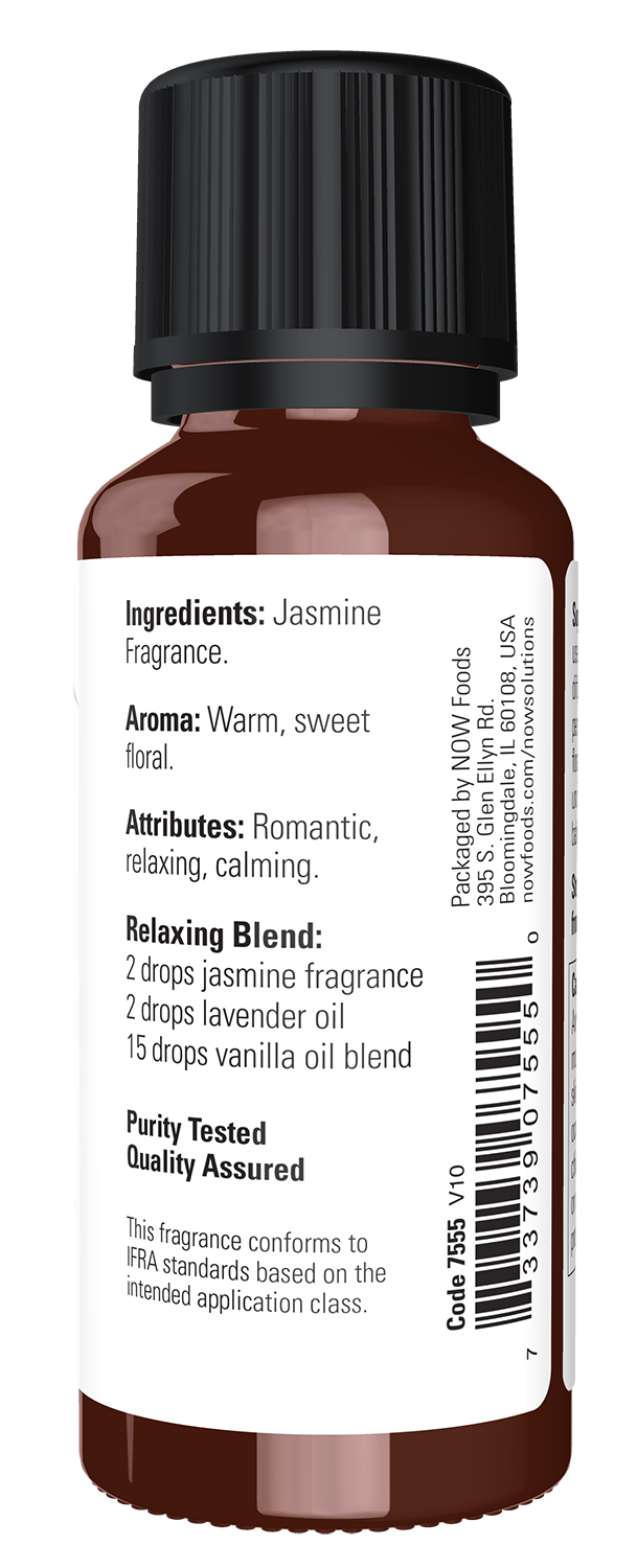 NOW Solutions, Jasmine Fragrance, Romantic Floral Scent, 1 fl. oz