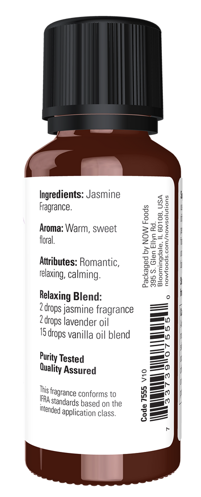 NOW Solutions, Jasmine Fragrance, Romantic Floral Scent, 1 fl. oz