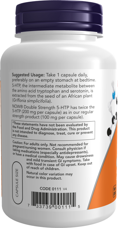 NOW Supplements, 5-HTP (5-hydroxytryptophan) 200 mg, 120 Veg Caps
