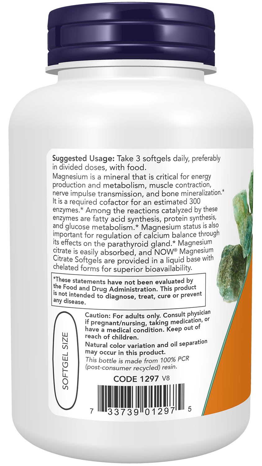NOW Supplements, Magnesium Citrate, With Glycinate & Malate, 90 Softgels
