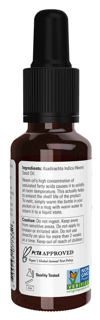 NOW Solutions, Neem Oil, Made From Neem Seed Oil, 1 fl. oz