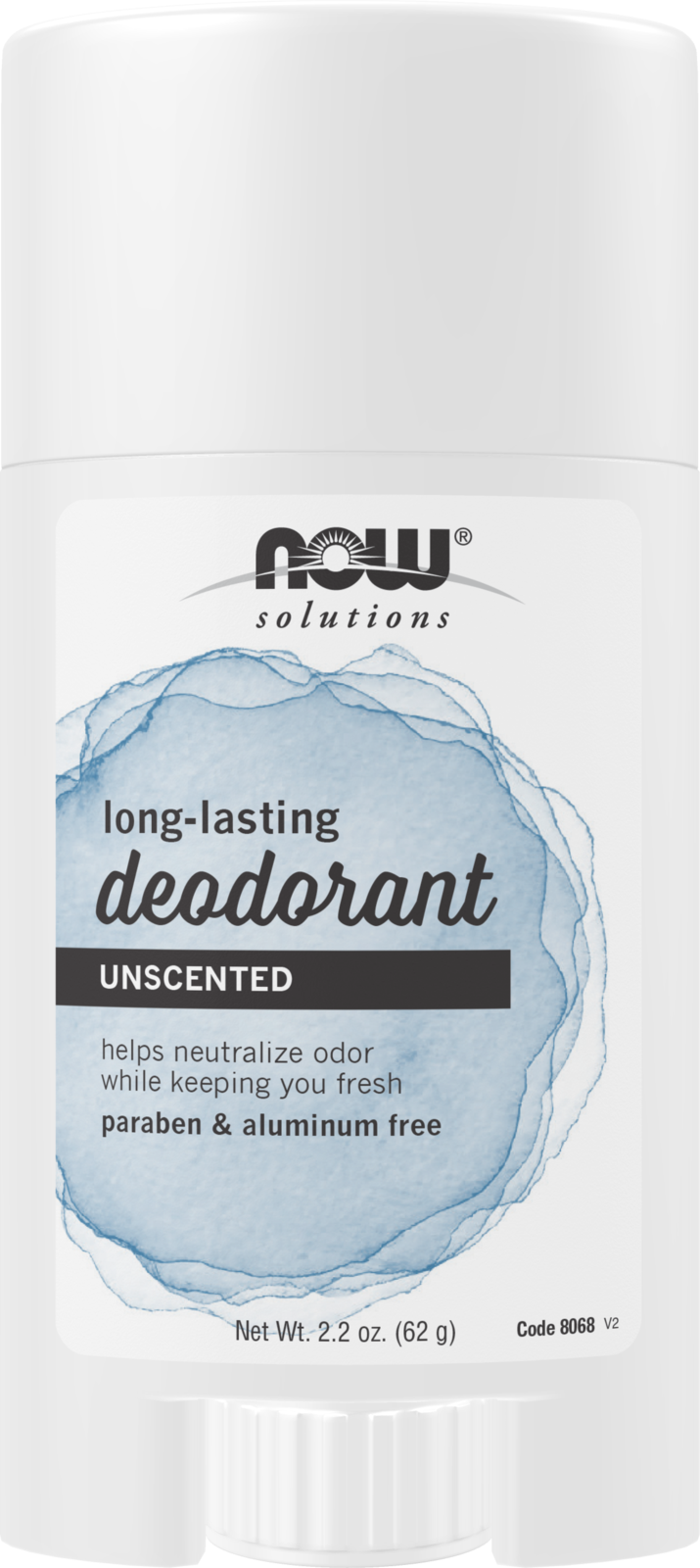 NOW Solutions, Long Lasting Deodorant, Unscented, 2.2 oz