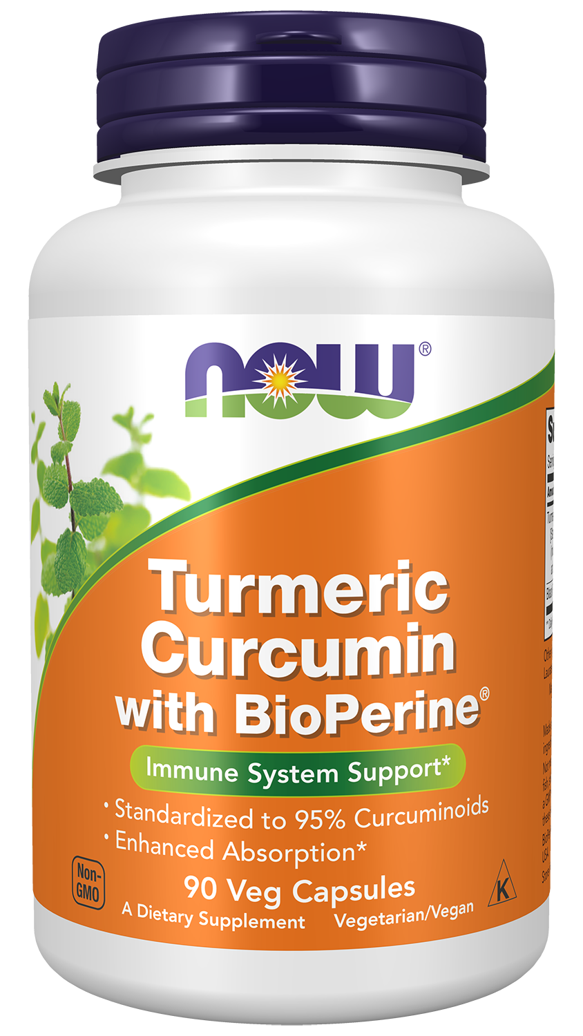 NOW Supplements, Turmeric Curcumin with BioPerine, 90 Veg Caps