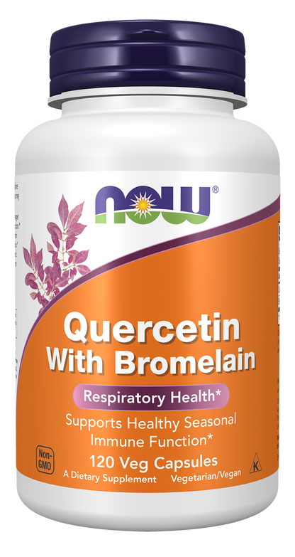 NOW Supplements, Quercetin with Bromelain, 120 Veg Caps