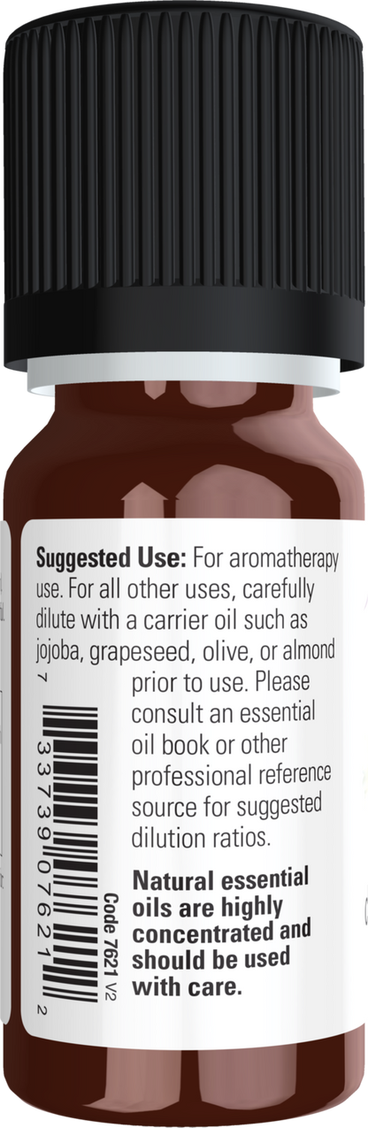 NOW Essential Oils, Chamomile Oil, Undiluted, Steam Distilled, 10 mL