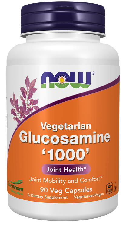 NOW Supplements, Vegetarian Glucosamine '1000', w/ GreenGrown®, 90 Veg Caps