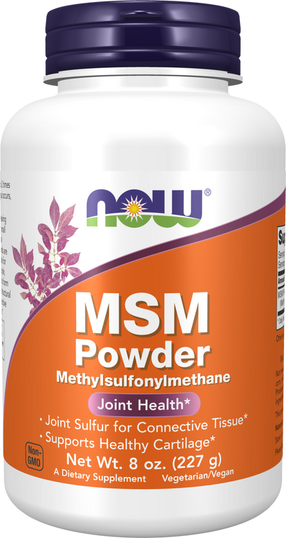 NOW Supplements, MSM Powder, Joint Health*, 8 oz