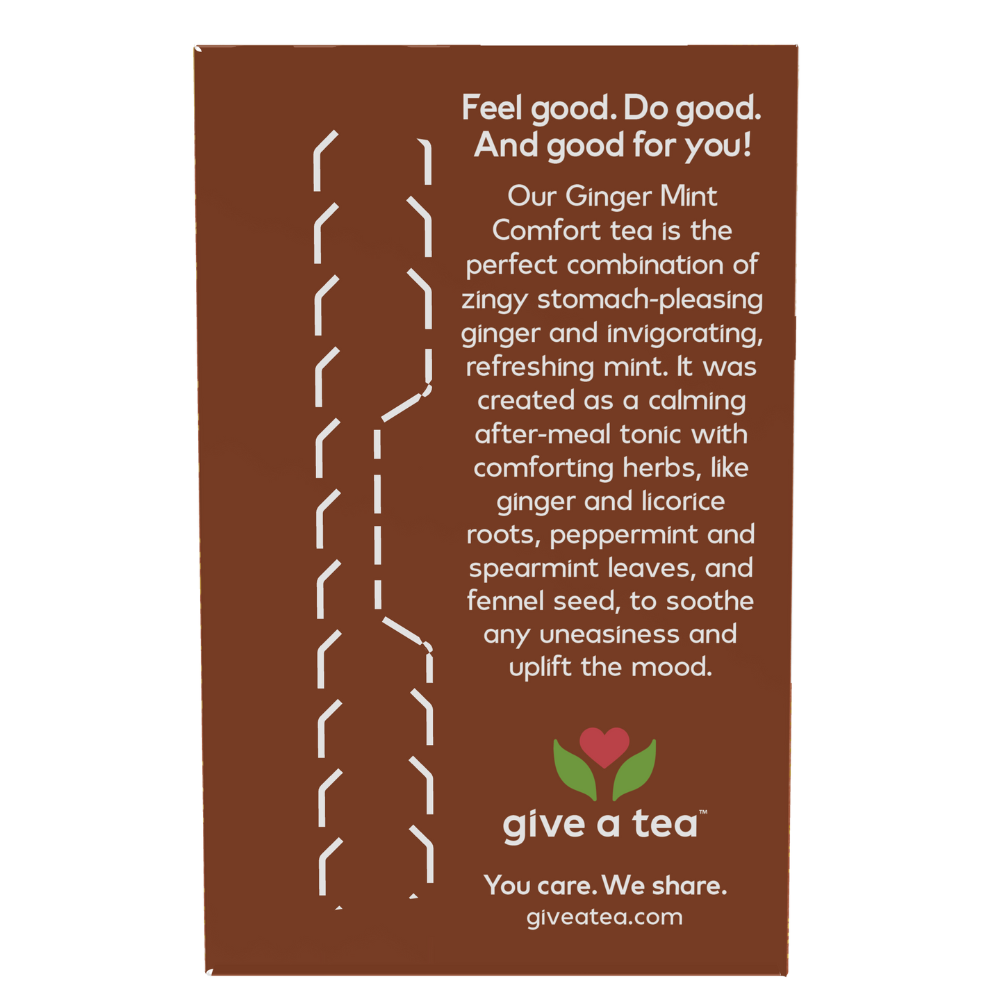 NOW Foods, Give a Tea® Ginger Mint Comfort Tea, Tummy-Pleasing, 24 bags