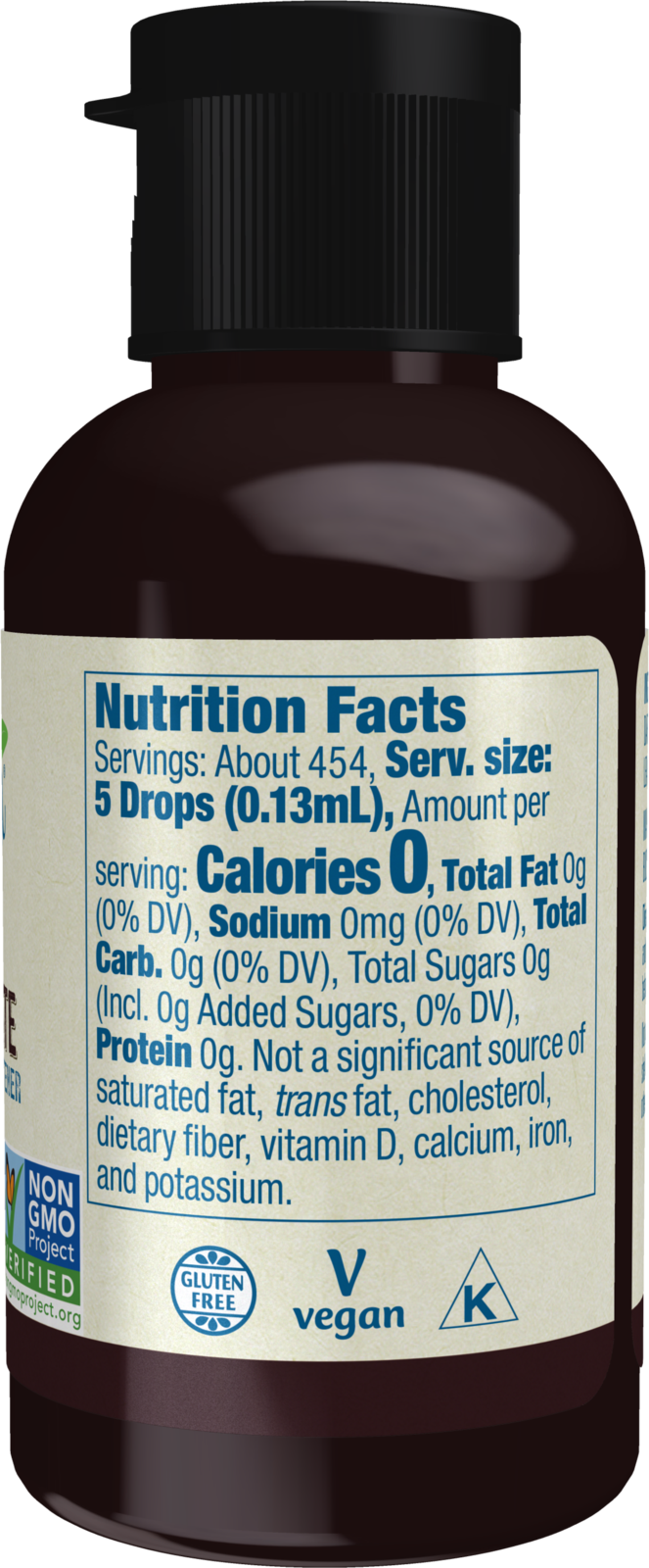 NOW BetterStevia® Dark Chocolate Zero-Calorie Liquid Sweetener, 2 fl. oz.