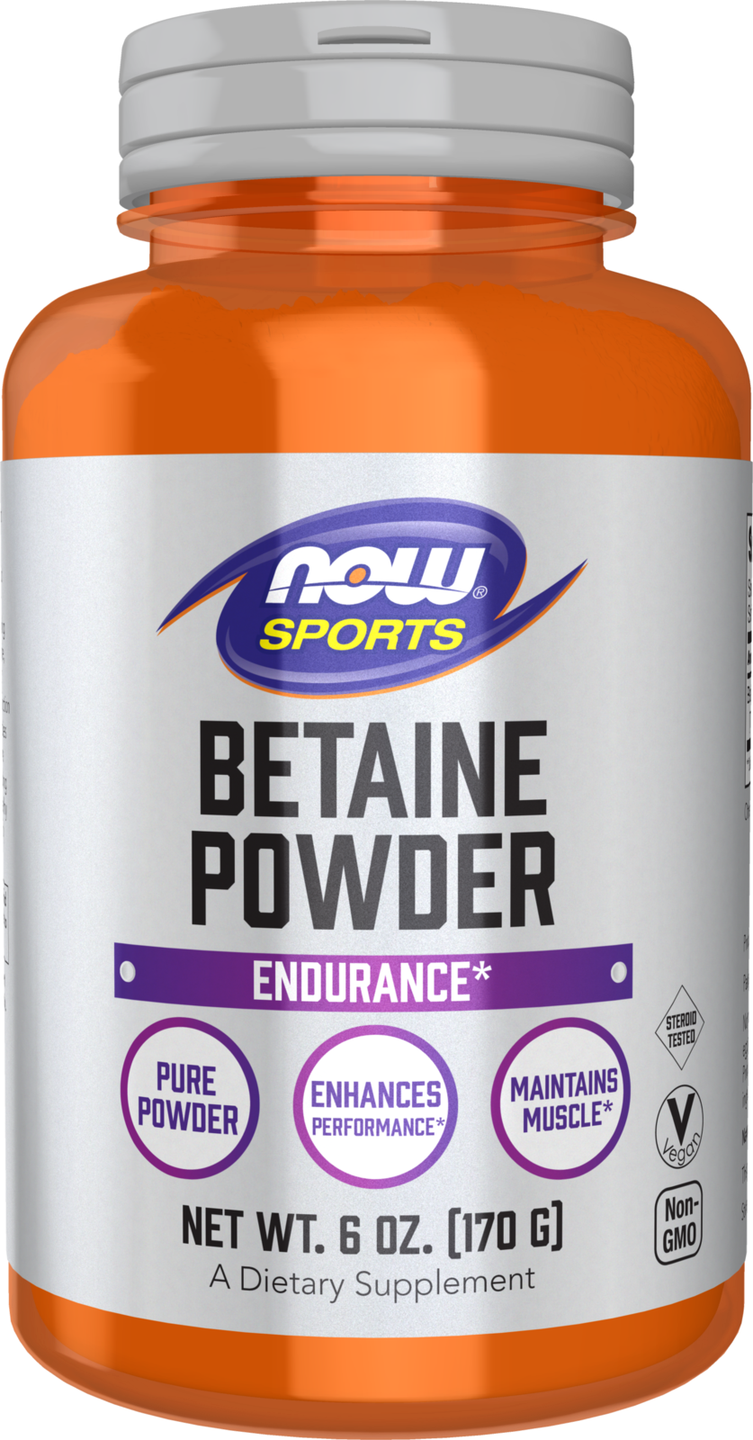 NOW Sports, Betaine TMG Powder, Enhances Performance*, 6 oz