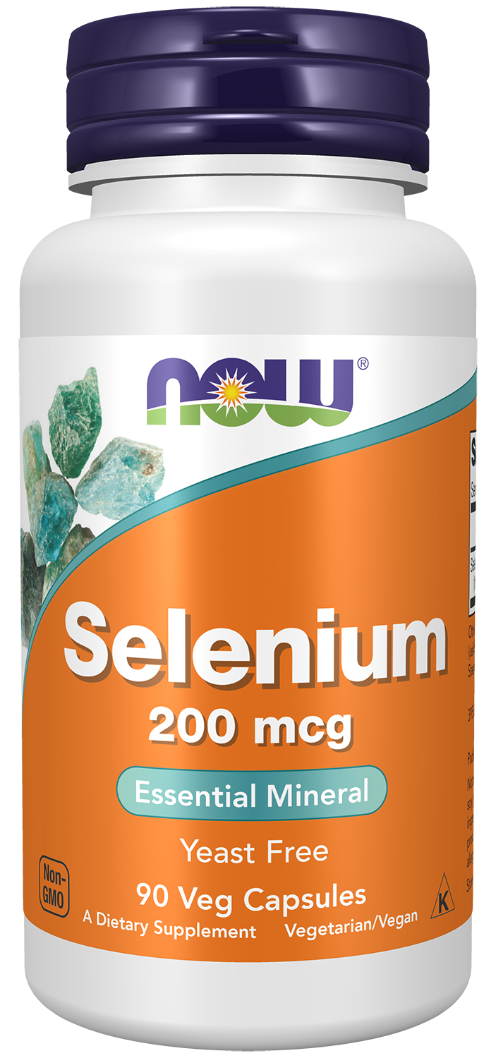 NOW Supplements, Selenium 200 mcg, Essential Mineral, 90 Veg Caps