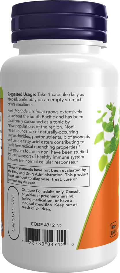 NOW Supplements, Noni 450 mg, Free Radical Scavenger*, 90 Veg Caps