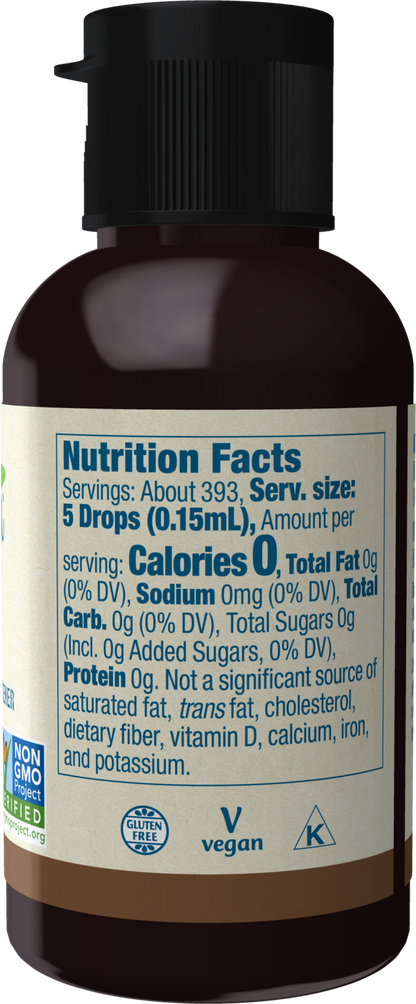 NOW BetterStevia® Coconut Zero-Calorie Liquid Sweetener, 2 fl. oz.