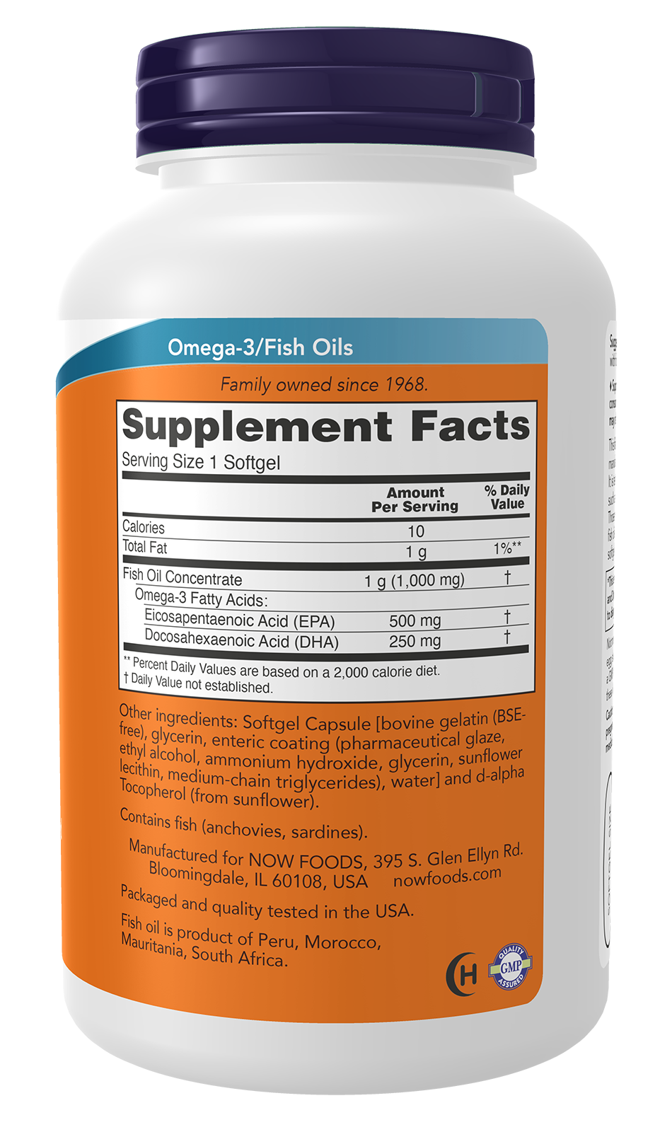 NOW Supplements, Ultra Omega-3 Molecularly Distilled, 180 Softgels