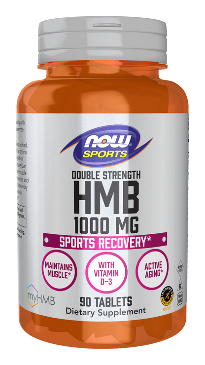 NOW Sports, HMB (β-Hydroxy β-Methylbutyrate) 1,000 mg, 90 Tabs