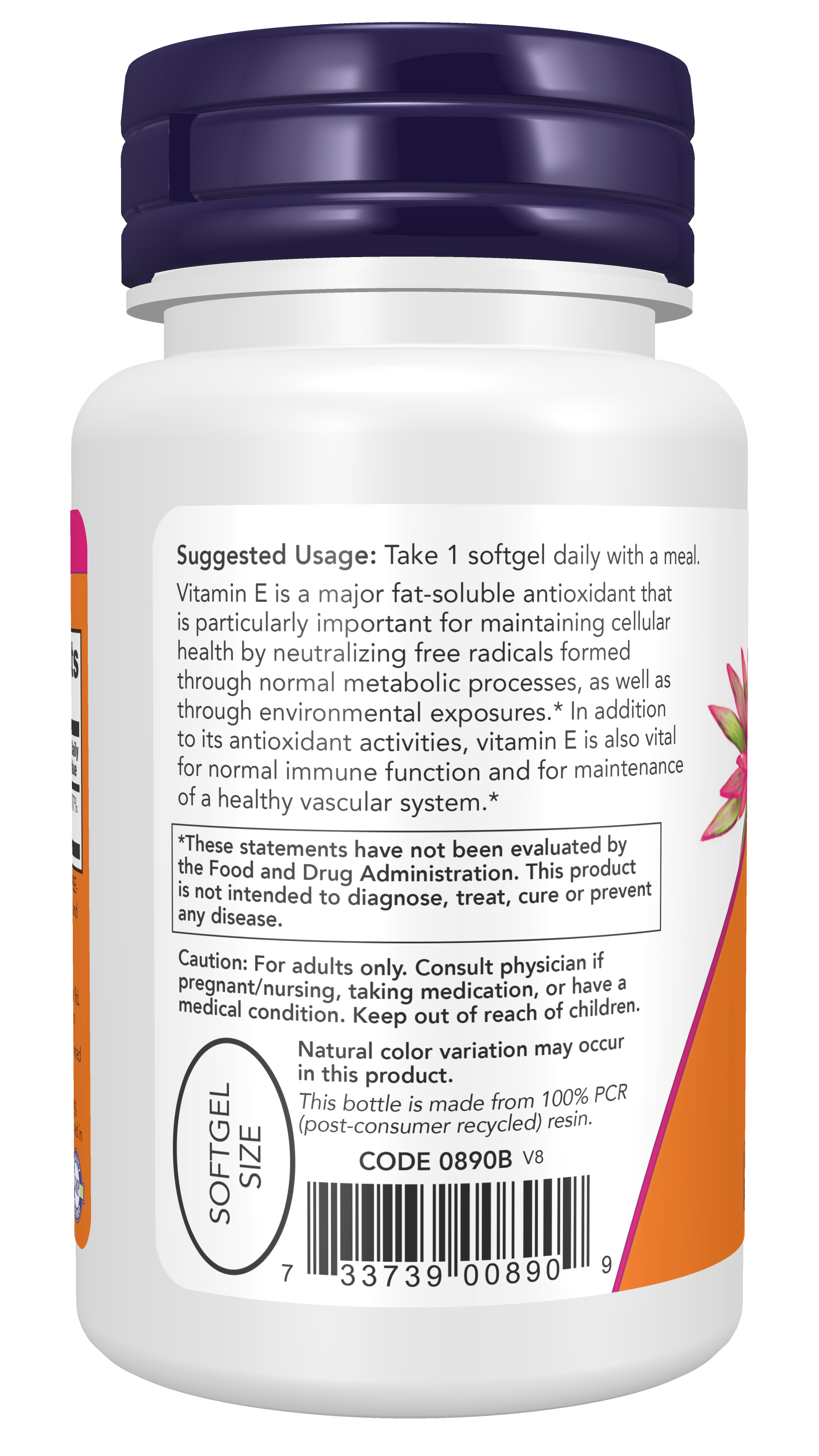 NOW Supplements, Vitamin E-400 IU Mixed Tocopherols, 50 Softgels