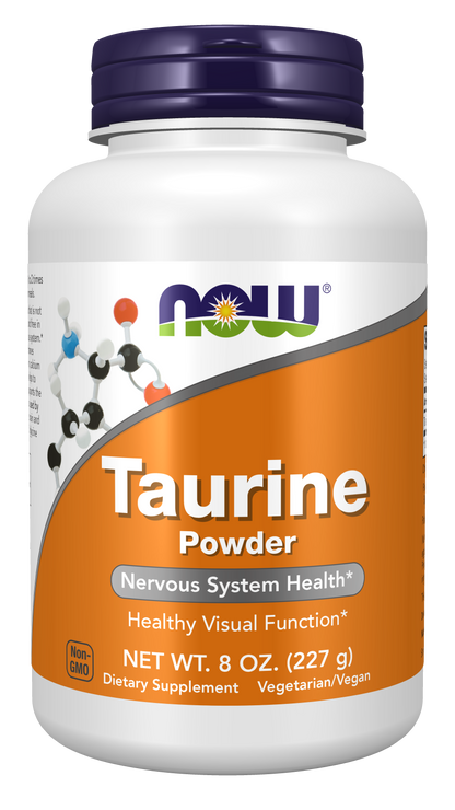 NOW Supplements, Taurine Powder, Amino Acid, 8 oz