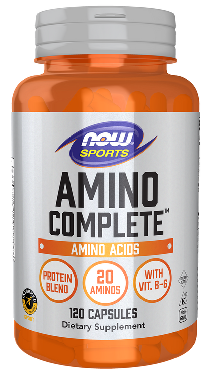 NOW Sports, Amino Complete™, Protein Blend with 20 Aminos, 120 Veg Caps