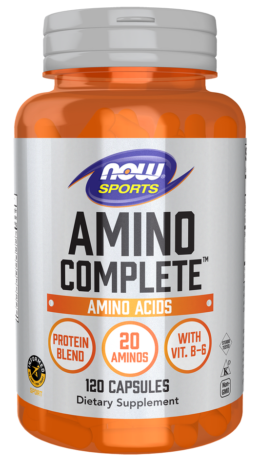 NOW Sports, Amino Complete™, Protein Blend with 20 Aminos, 120 Veg Caps