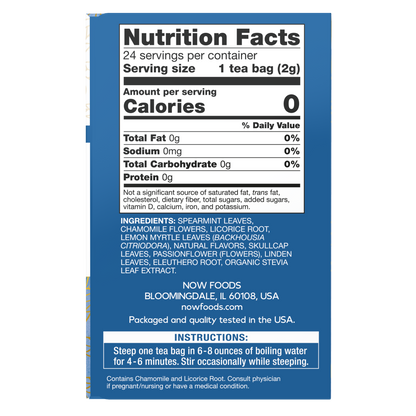 NOW Foods, Give a Tea® Nighttime™ Tea, Mellow Herbal Tea, 24 bags