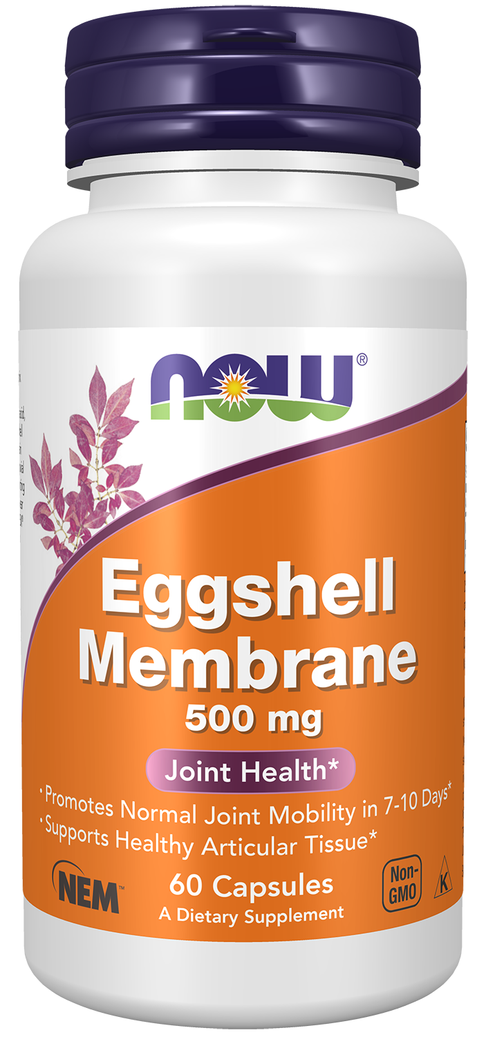 NOW Supplements, Eggshell Membrane 500 mg, 60 Veg Caps