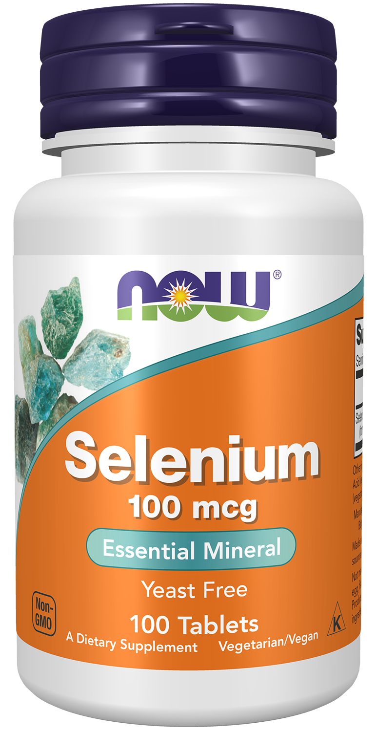 NOW Supplements, Selenium 100 mcg, Essential Mineral, 100 Tabs