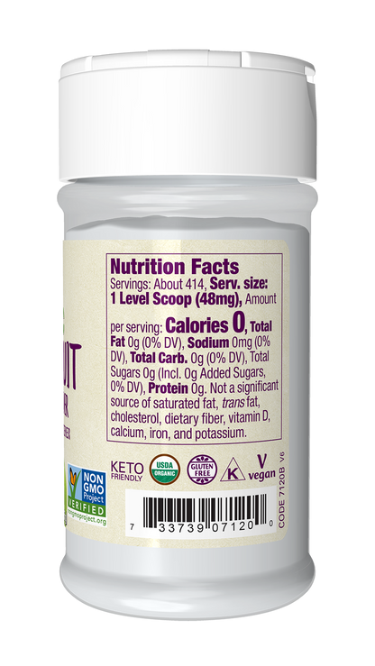 NOW Foods, Certified Organic Monk Fruit Extract Powder, w/ Scoop, 0.7 oz
