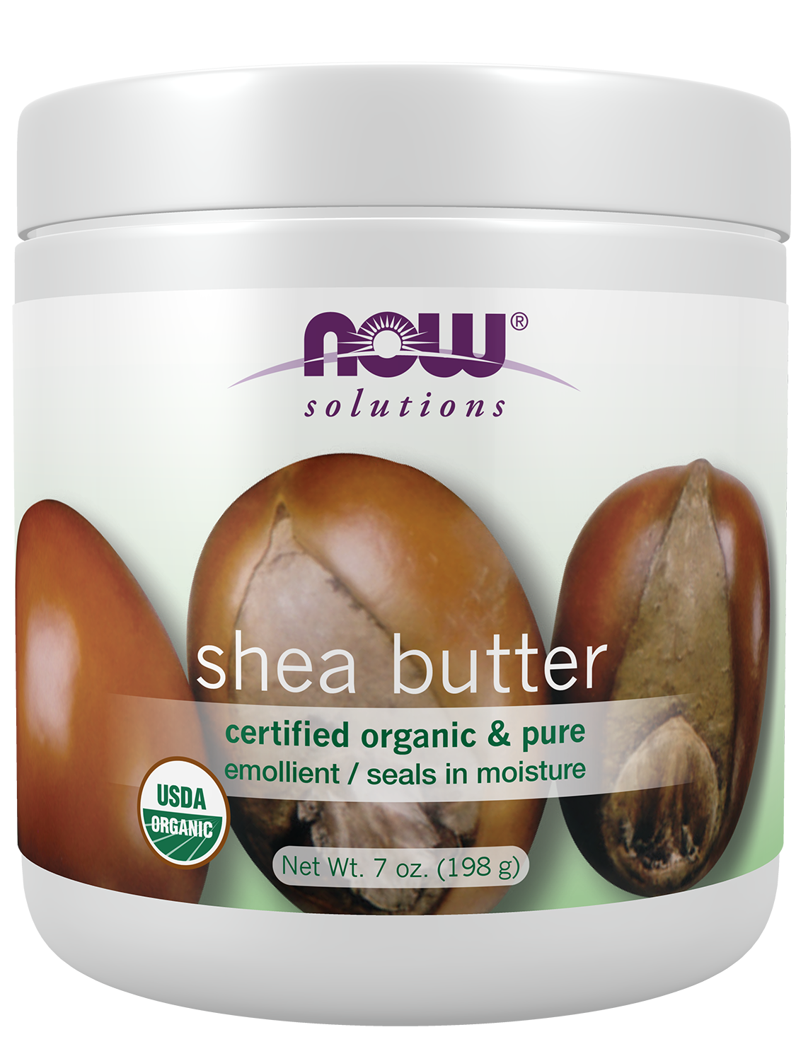 NOW Solutions, Certified Organic Shea Butter, Moisturizer, 7 oz