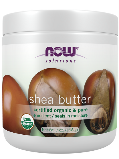 NOW Solutions, Certified Organic Shea Butter, Moisturizer, 7 oz